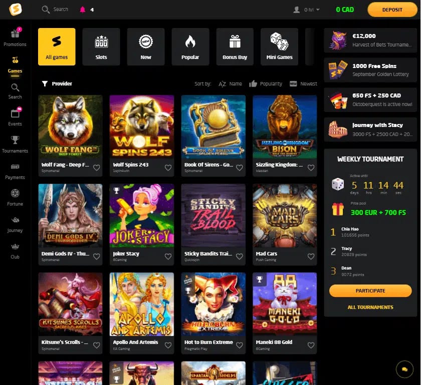 Second Canadian online casino bonus offer