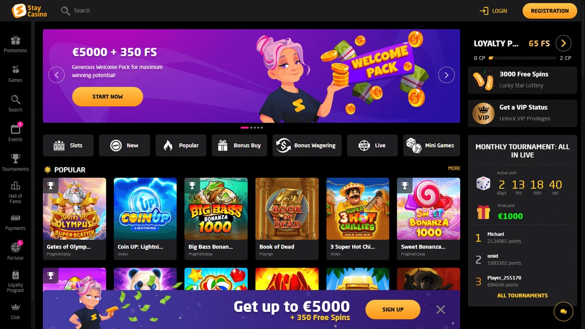 Exciting Canadian online casino action
